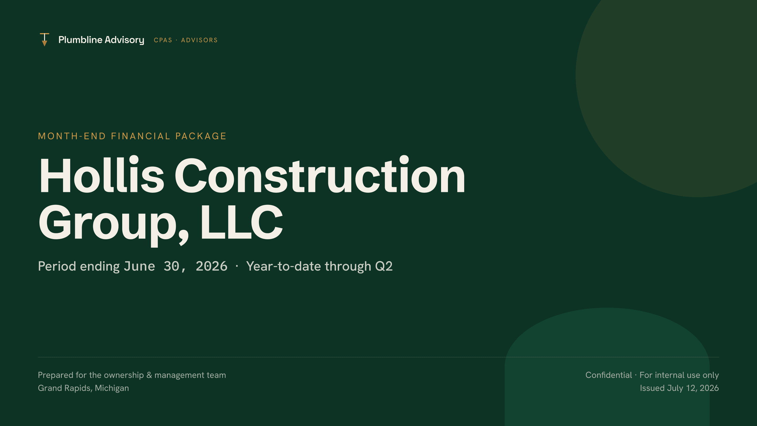 A comprehensive report delivered automatically each month